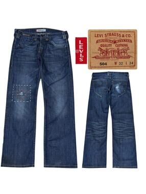 Levi's 504 straight fit denim jeans